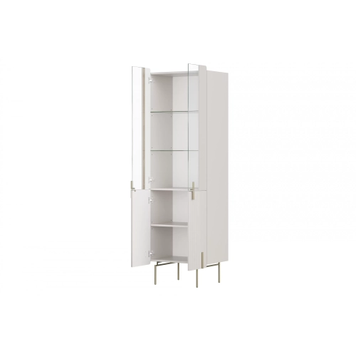 Witryna Malmi 60 cm - kaszmir / złote nóżki